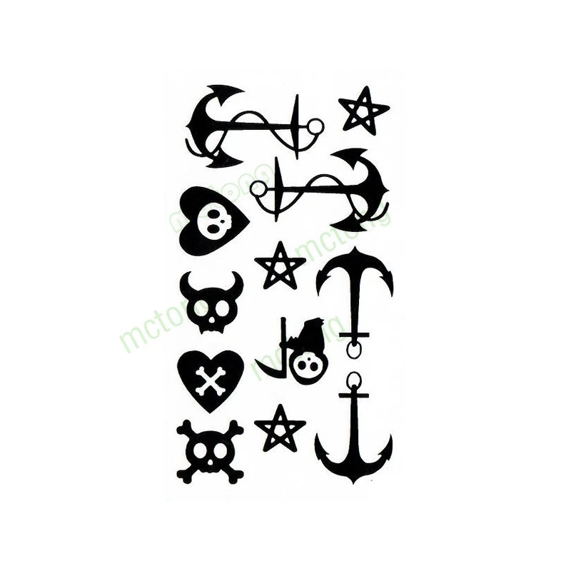 Водостойкие наклейки для Временной Татуировки s нож кинжал буквы tatto Tatuajes ручная