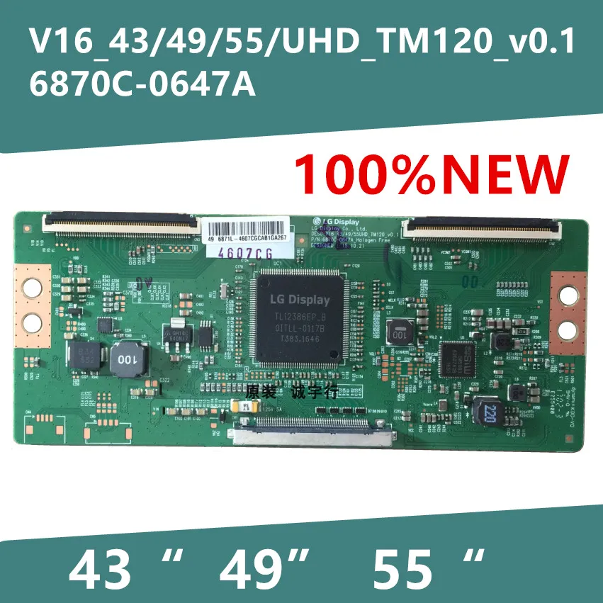 Новый хорошее прохождение теста T CON доска для 6870C 0647A V16_43/49/55/UHD_TM120_v0.1|ЖК-экраны и