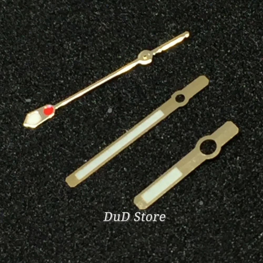 

BLIGER New Green C3 Luminous hands Fit Japan NH35 NH36 Movement Watch Hands parts Gold hands