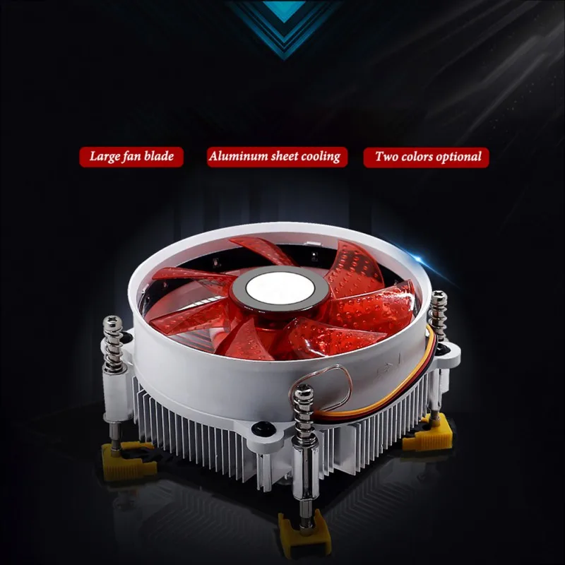 Компьютер Процессор воздушного охлаждения вентилятор довольно кулер для AMD Intel
