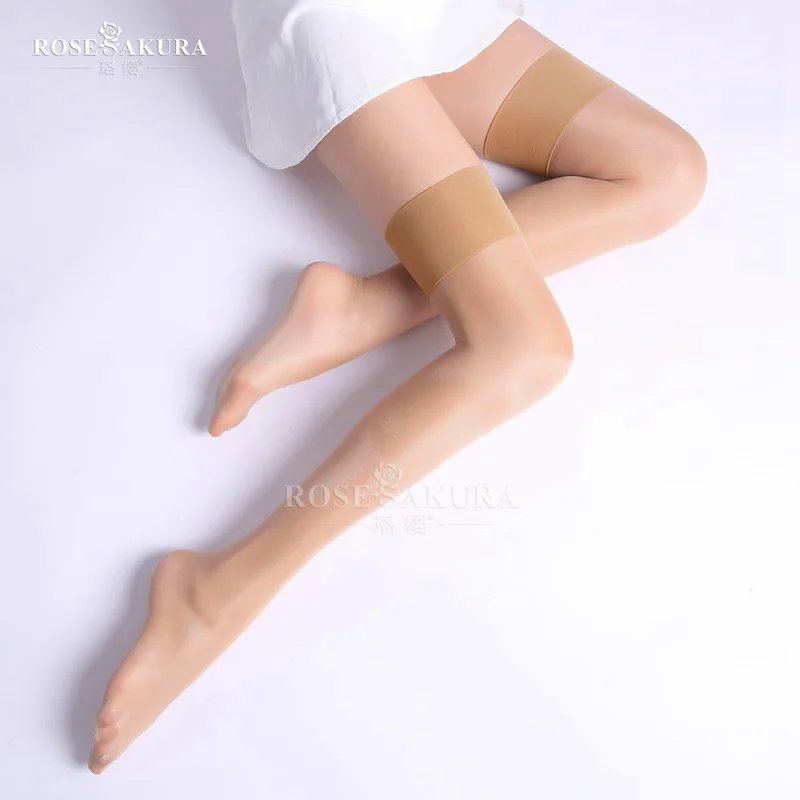 Женские прозрачные длинные чулки выше колена 12D 2 пары пикантные блестящие