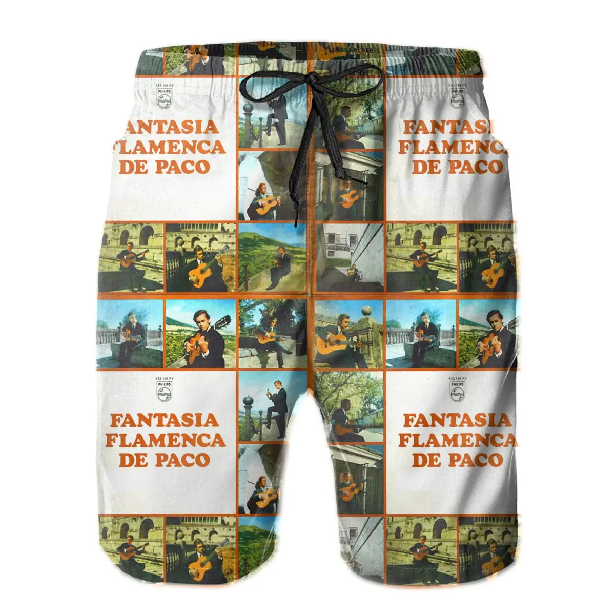

Causal Breathable Quick Dry Humor Graphic R228 running Paco De And Lucia Fantasia Flamencaby Male Shorts