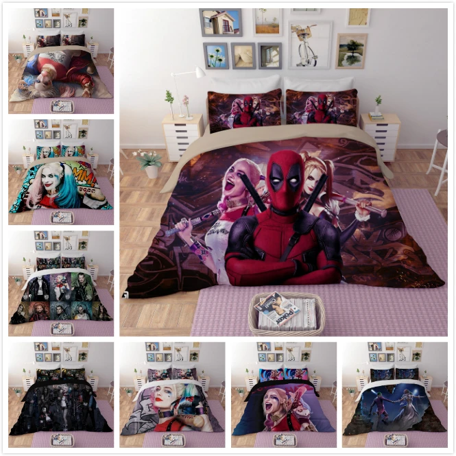 Пододеяльник с изображением клоуна из мультфильма 3 шт. пододеяльник в