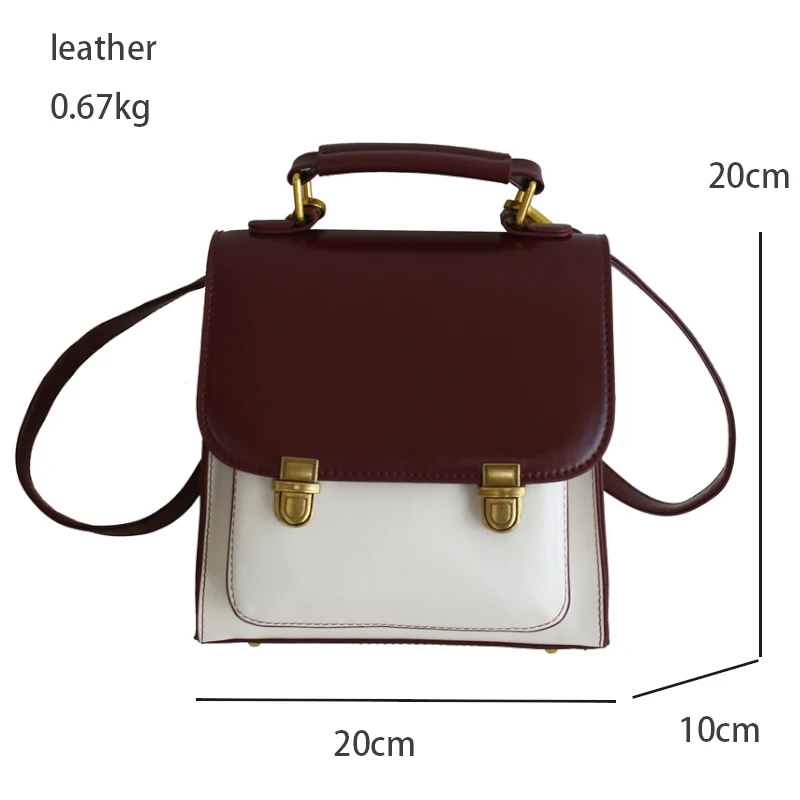 

Luxury Mini Backpack Women Designer PU Leather Small Backbags Travel Fashion Purse Panelled Hiqh Quality Mochilas Para Mujer New
