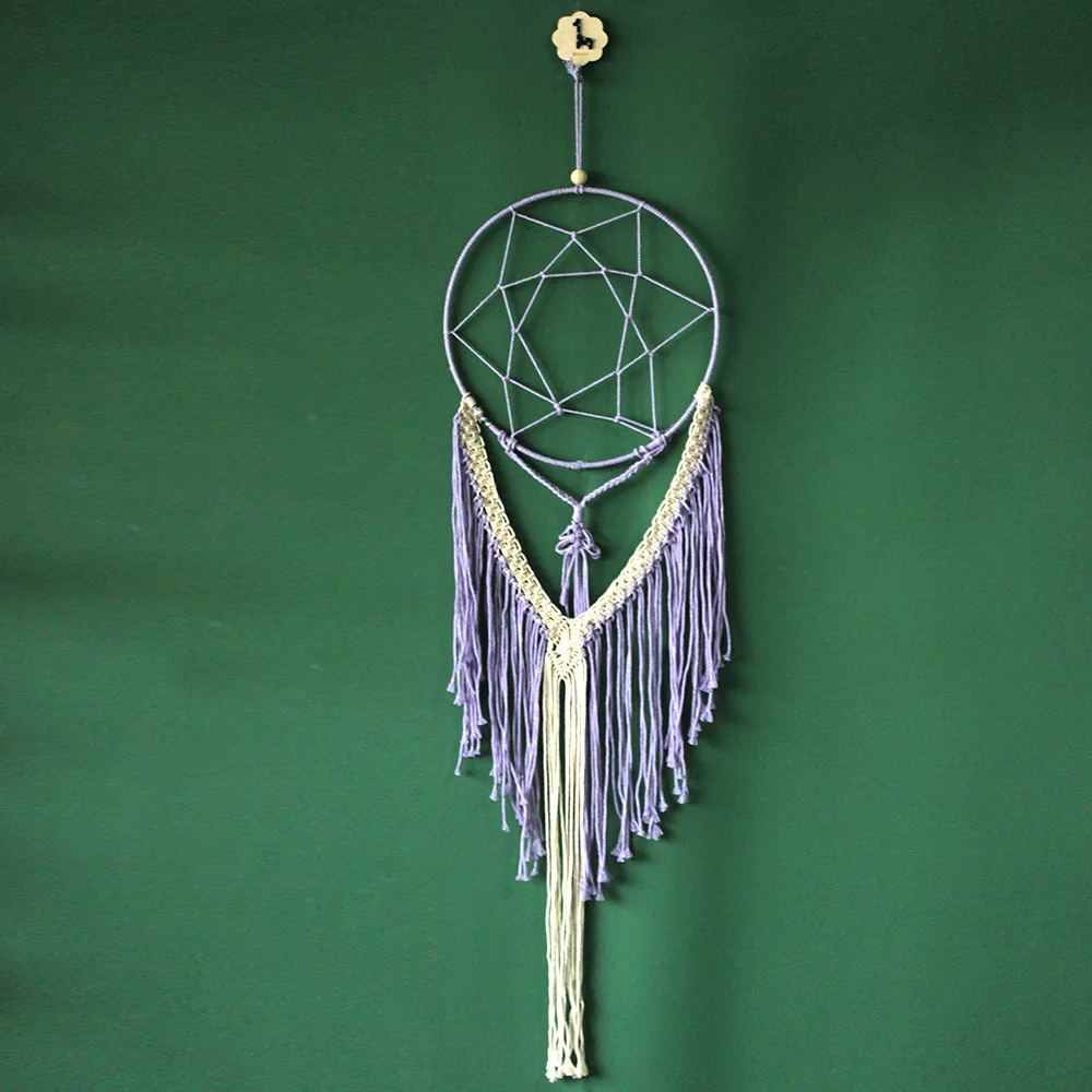 Европейский Креативный искусственный макраме Тканый гобелен пасторальный