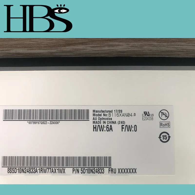 

B116XAN04.0 fit LTN116AL02 LTN116AL01 N116BCA EA1 Rev.c1 Laptop LCD Screen EDP 30 Pins