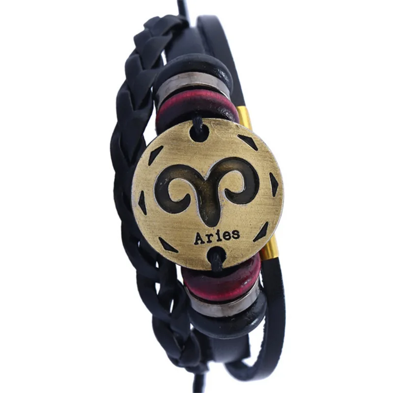 Винтаж 12 Созвездие ювелирных изделий Козерога Водолей рыбы Овен Телец Gemini Рак Leo