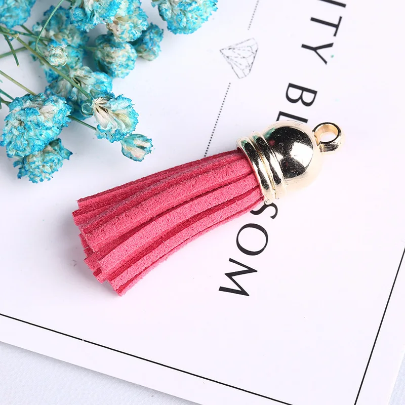 DIY 20 шт./лот мини Винтаж замшевые Ленточки с плоским дном для одежды мешок ювелирных изделий Шторы украшения дома аксессуары-кисточки - Цвет: 22