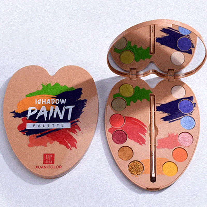 

12 Colors Eyeshadow Makeup Pallete Matte Shimmery Lasting Silky Powder Eye Cosmetic Set ZGOOD
