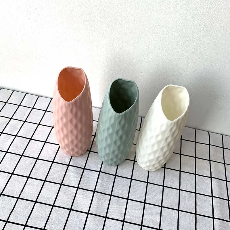 Цветочная корзина в скандинавском стиле ваза для цветов пластиковая оригами