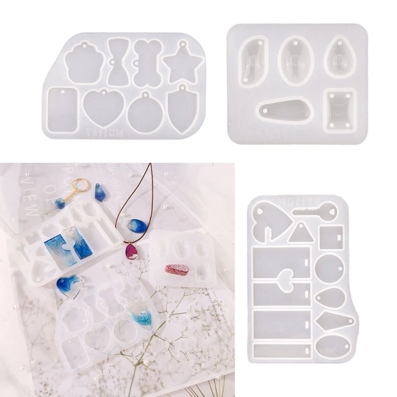 

1 комплект для домашних животных собак теги эпоксидная смола, форма "сделай сам", ремесла, ювелирные изделия, ожерелье серьги инструмент для ...