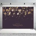 Фон для фотосъемки с изображением Золотого сердца пузырьков черного цвета компьютерная печать для свадебных фотосъемки влюбленных День святого Валентина