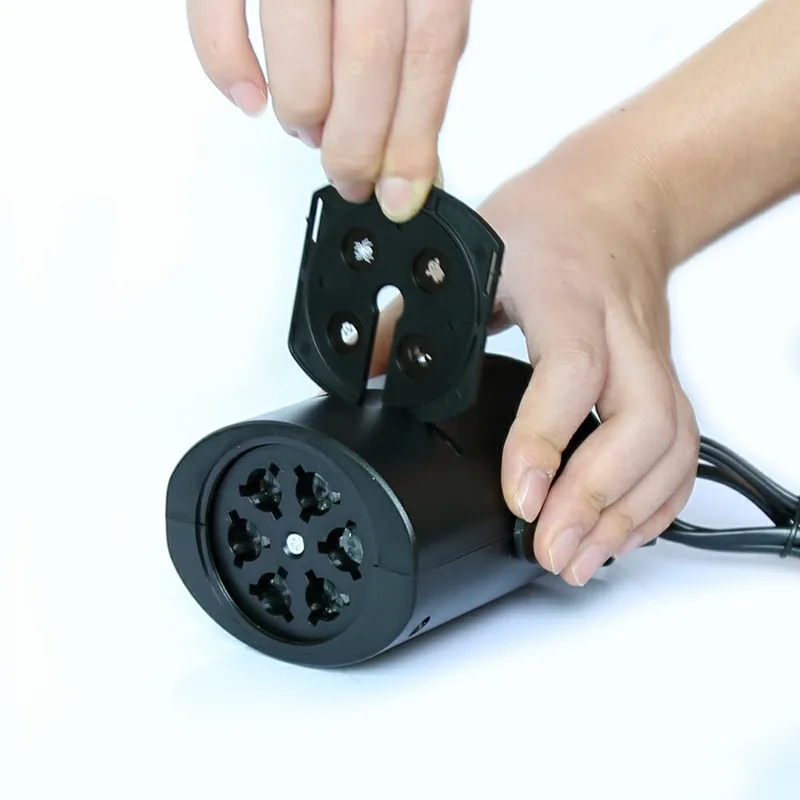 Рождественский вечерние проектор в виде снежинки диджесветильник ПА с 4 картами