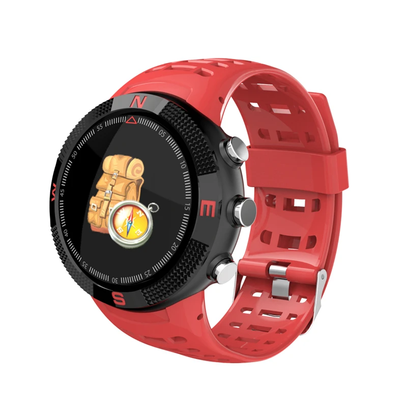 Новинка 2019 водонепроницаемые Смарт часы IP68 с GPS цветной экран F18 большой