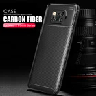 Чехол POCO X 3, мягкий чехол из углеродного волокна, противоударный силиконовый чехол POCOX3 Funda Coque для Xiaomi POCO F3 X3 X 3 NFC F2 Pro Capa Caso