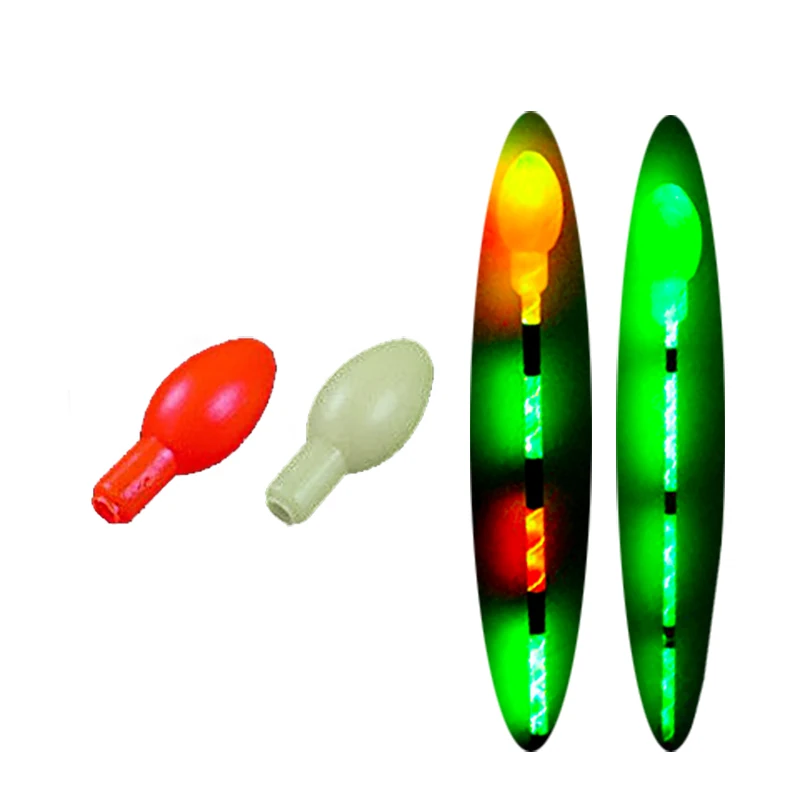 

50pcs/lot Fishing Float Glowing Beans Electric Floats Rubber Beans Night Fishing Visual Assistant High Brightness
