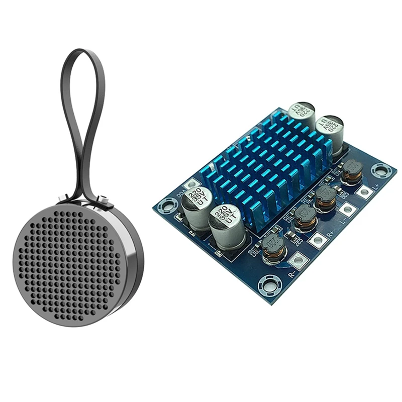 

1 Pcs XH-A232 Digital Power Amplifier Board 30W+30W & 1 Pcs IPX7 Waterproof Built-In Mic Bass Wireless Speaker
