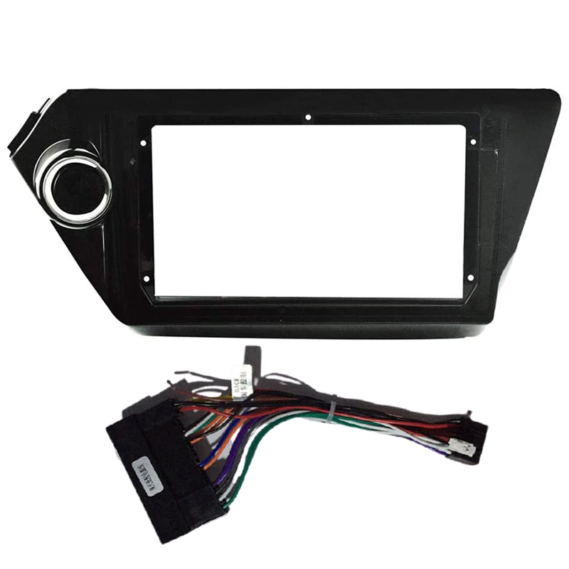 2 Din Автомобильная рама Fascia ДЛЯ Kia Rio3 Rio 3 K2 2010-2016 Автомобильный плеер с переходом