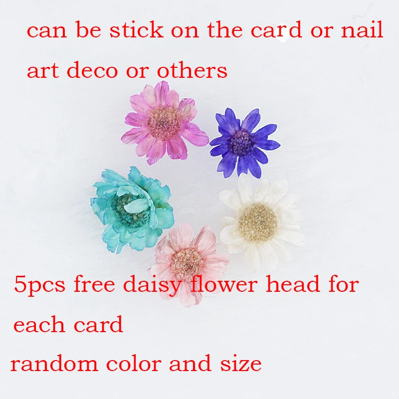 Сушеные цветы сезонные поздравительные открытки складные бумажные на Рождество