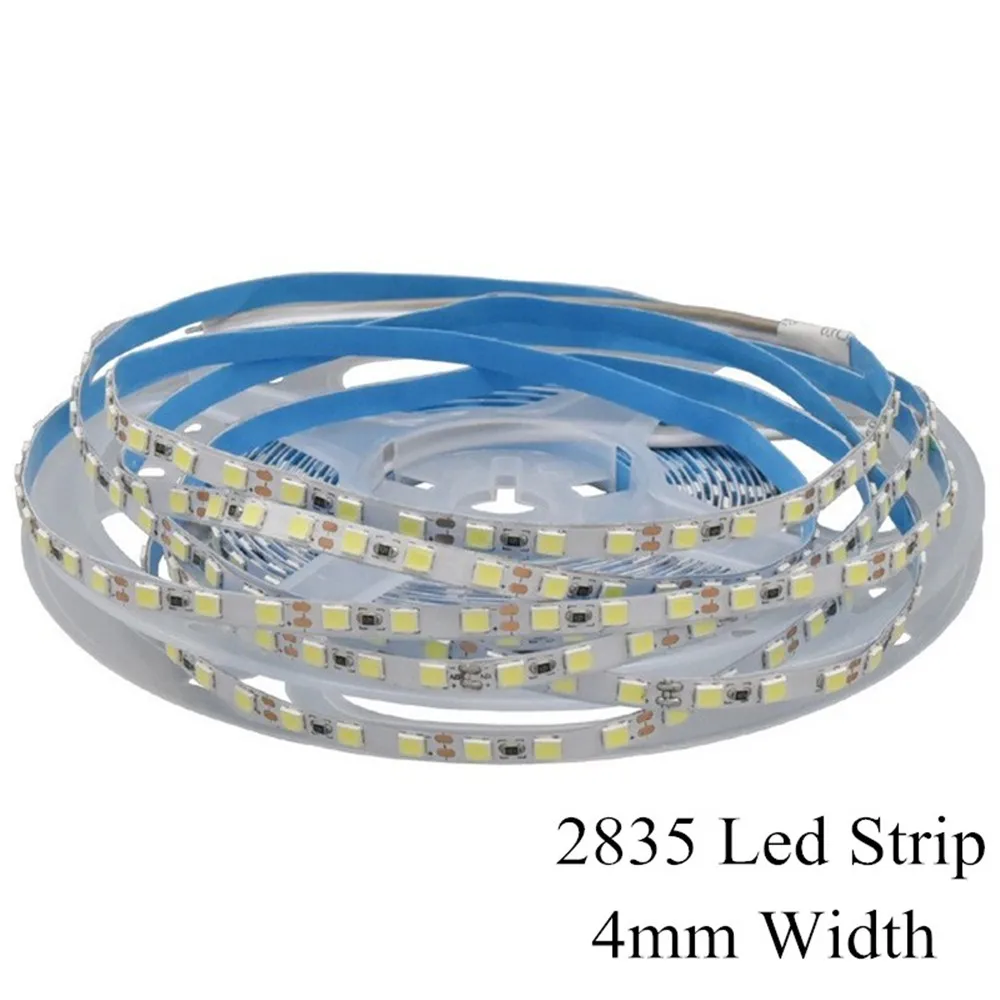 

4mm Narrow Width LED Strip 2835 DC12V 120leds/M Flexible Strip Light White Warm White Non-Waterproof Strip Led Lights for Room
