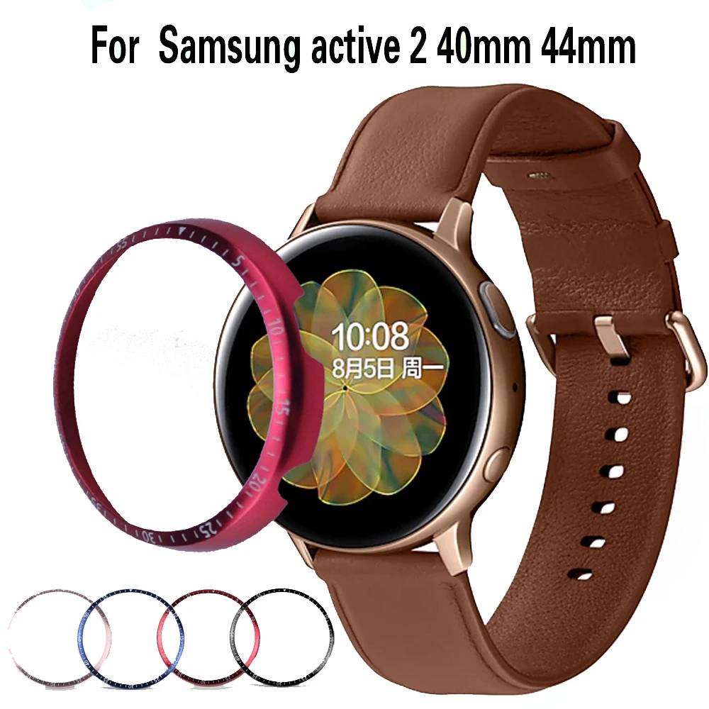 Чехол с кольцом-подставкой для Samsung galaxy watch Active 2 металлическая рамка защитой от