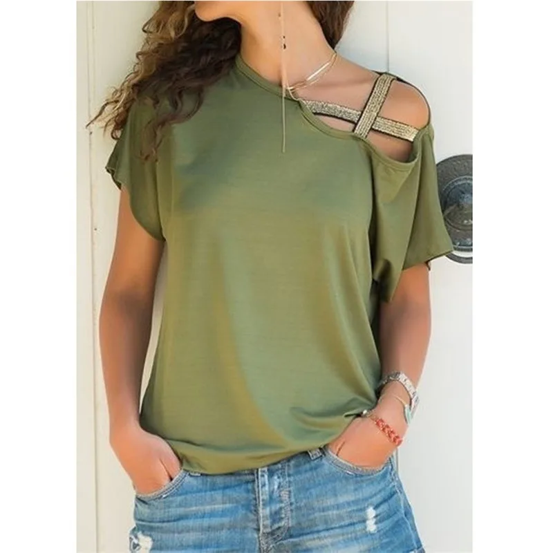 

Sexy Off Shoulder Tops 2020 Spring Summer Strapless Women Blouse Bowknot Slash Neck Shirts Casual Loose Blusas Slash neck