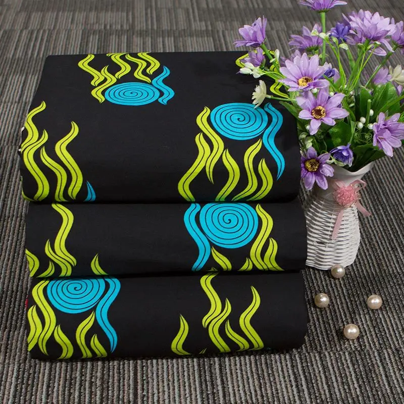 Зеленая волна новинка 2019 Африканский ветер хлопковое пальто с принтом ткань