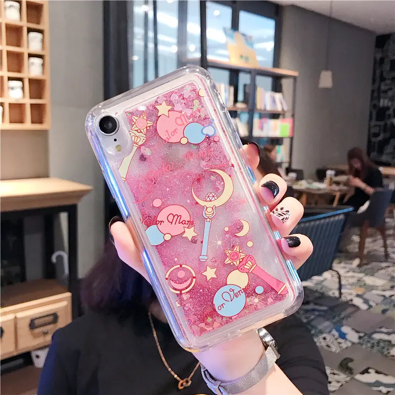 Чехол для iPhone 6 6s 7 8 plus с мультяшным изображением Сейлор Мун Девушка Стиль