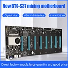 BTC-S37 T37 D37, 3 типа, материнская плата для майнинга, набор процессоров, 8 слотов для видеокарты, адаптер памяти, встроенный интерфейс VGA, низкая мощность