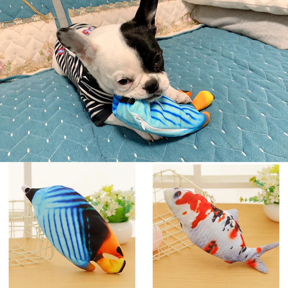 Игрушечная Рыба для кошек Реалистичная плюшевая рыба забавная интерактивная