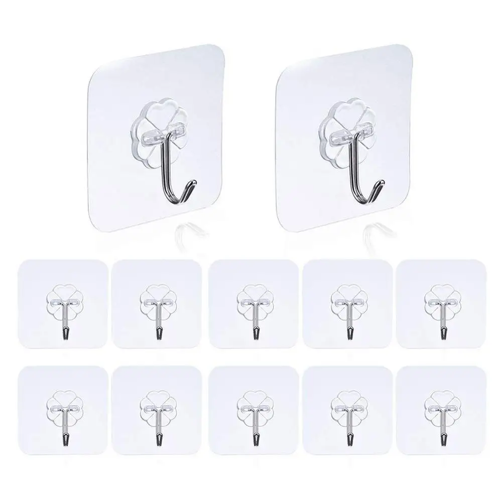5 шт. Портативный прозрачный Magic Hook без гвоздей сильных клейкий Волшебный