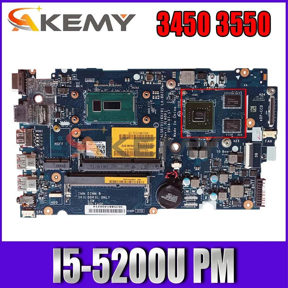 

Материнская плата для ноутбука Dell Latitude 3450 3550, 100% протестирована