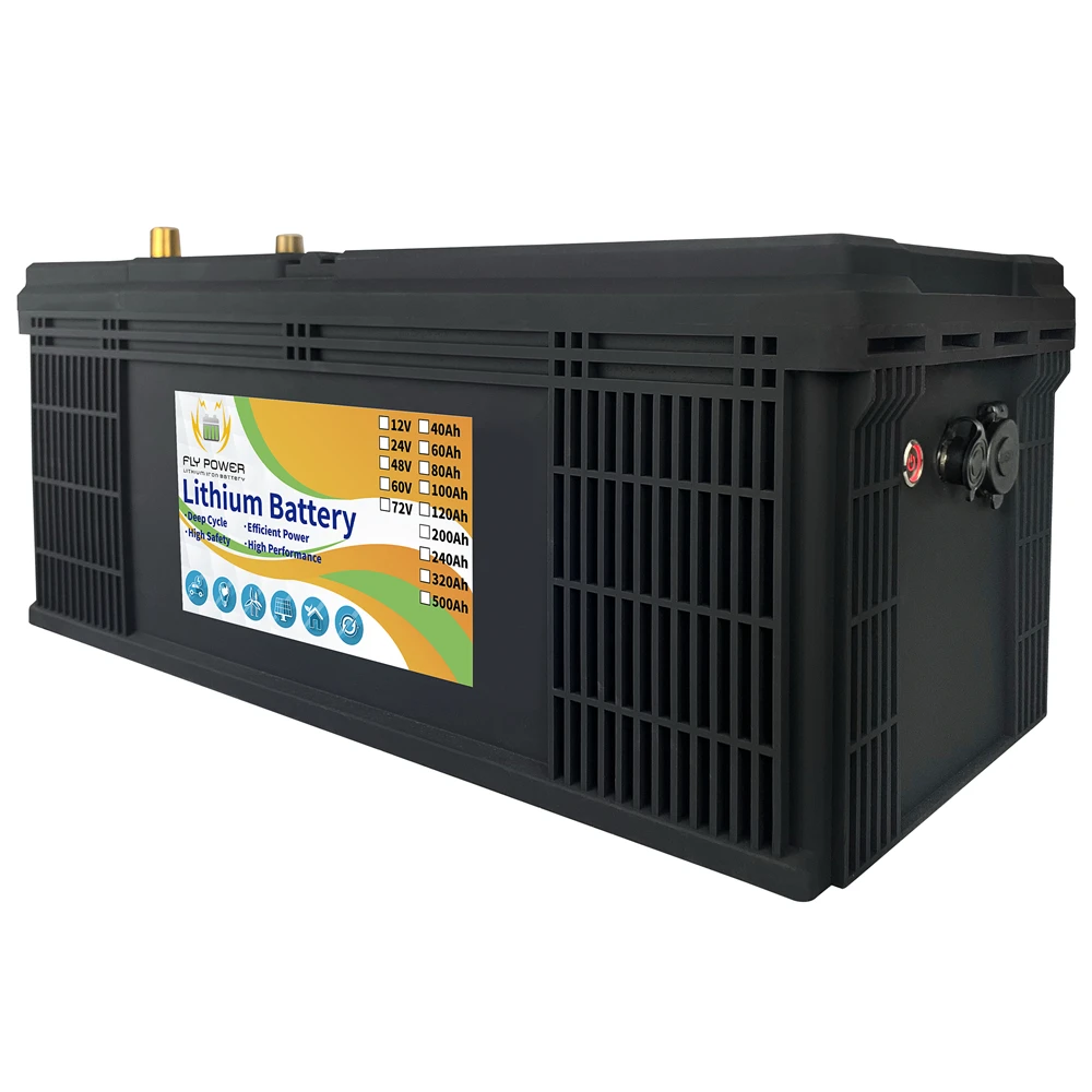 

24V 80Ah LiFePO4 хранения Батарея Питание Встроенный BMS солнечного ветра глубокого цикла литий-железо для RV Кемпер гольф-кары энергии