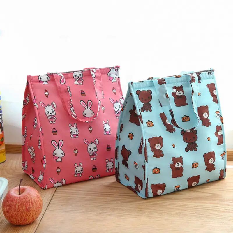 

Portable Insulated Thermal Cooler Bento Lunch Box Tote Picnic Storage Bag Pouch