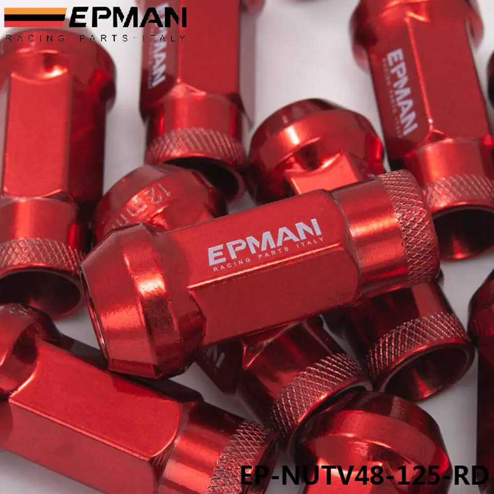 Спортивный EPMAN гоночный 48 мм Сталь открыть расширенные колесные ЖЕЛУДЬ Rim гайки