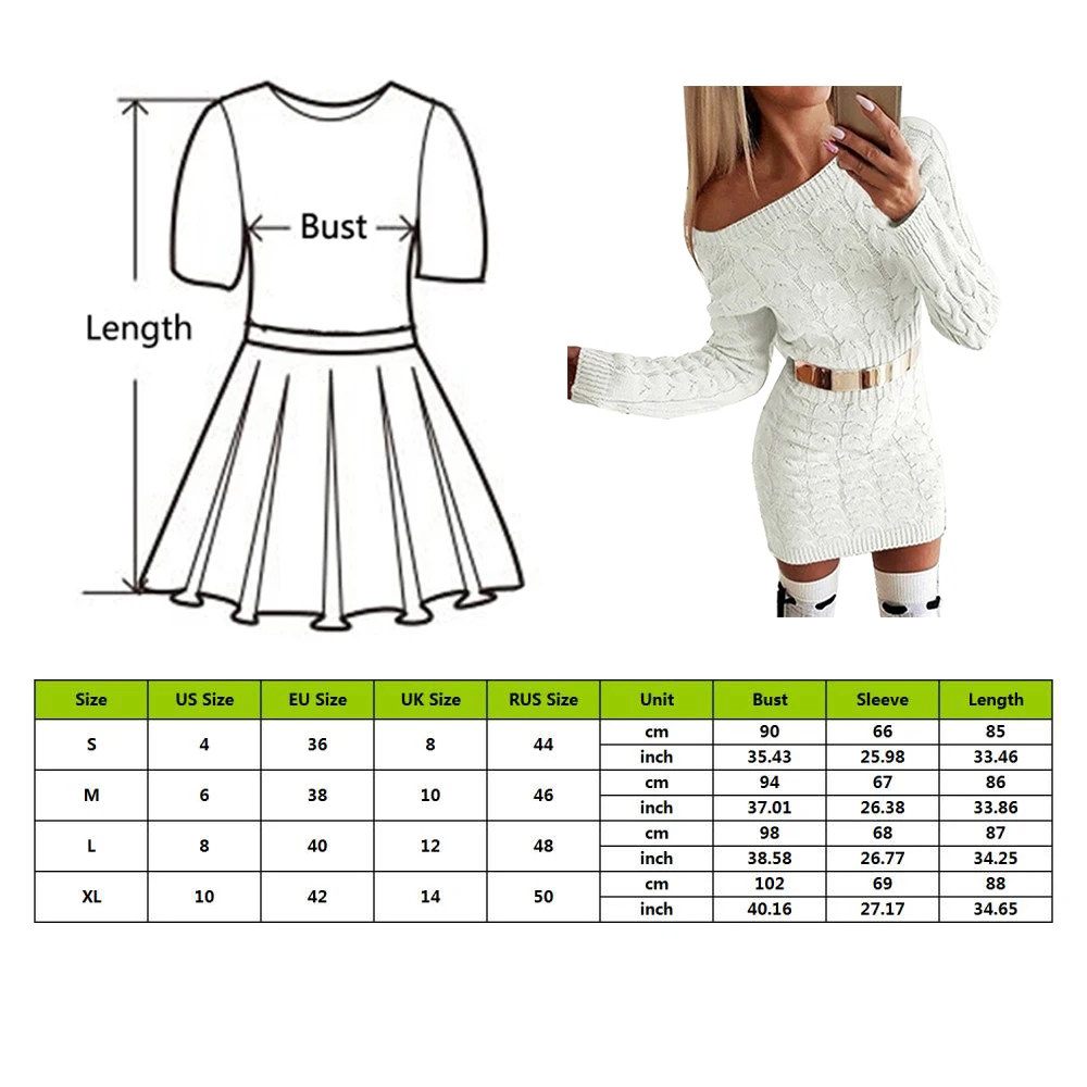 Puimentiua Sexy Bodycon Mini Sweater Dress Women Casual Knitwear Autumn Winter Warm Knitted Femme Slim Short Club Vestidos | Женская
