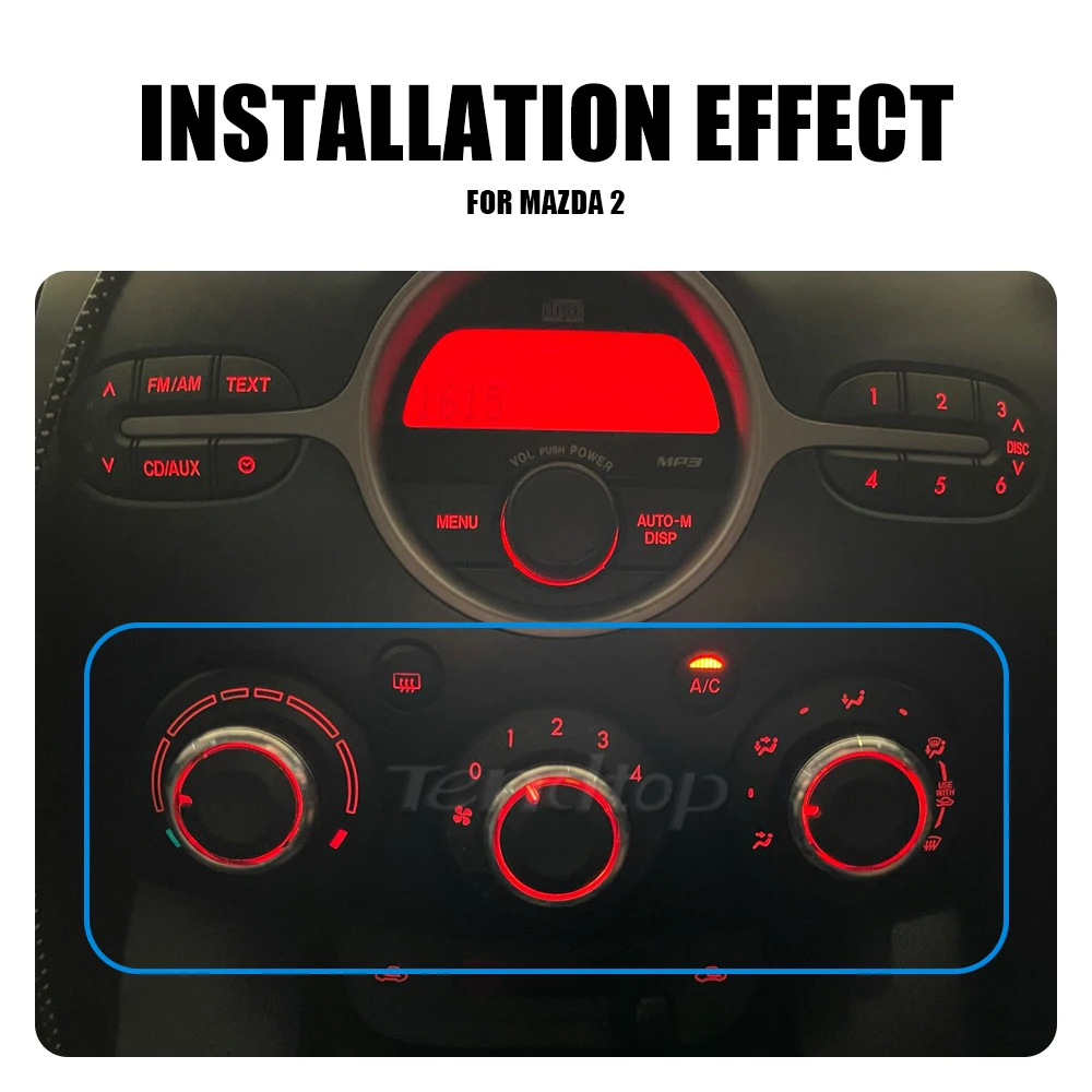 Переключатель кондиционера для Mazda 2 ручка из алюминиевого сплава панели