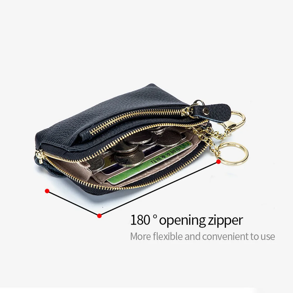 Women's Leather Coin Purse 2022 New Simple and Multifunctional with Hand Carry zipper Coin wallet