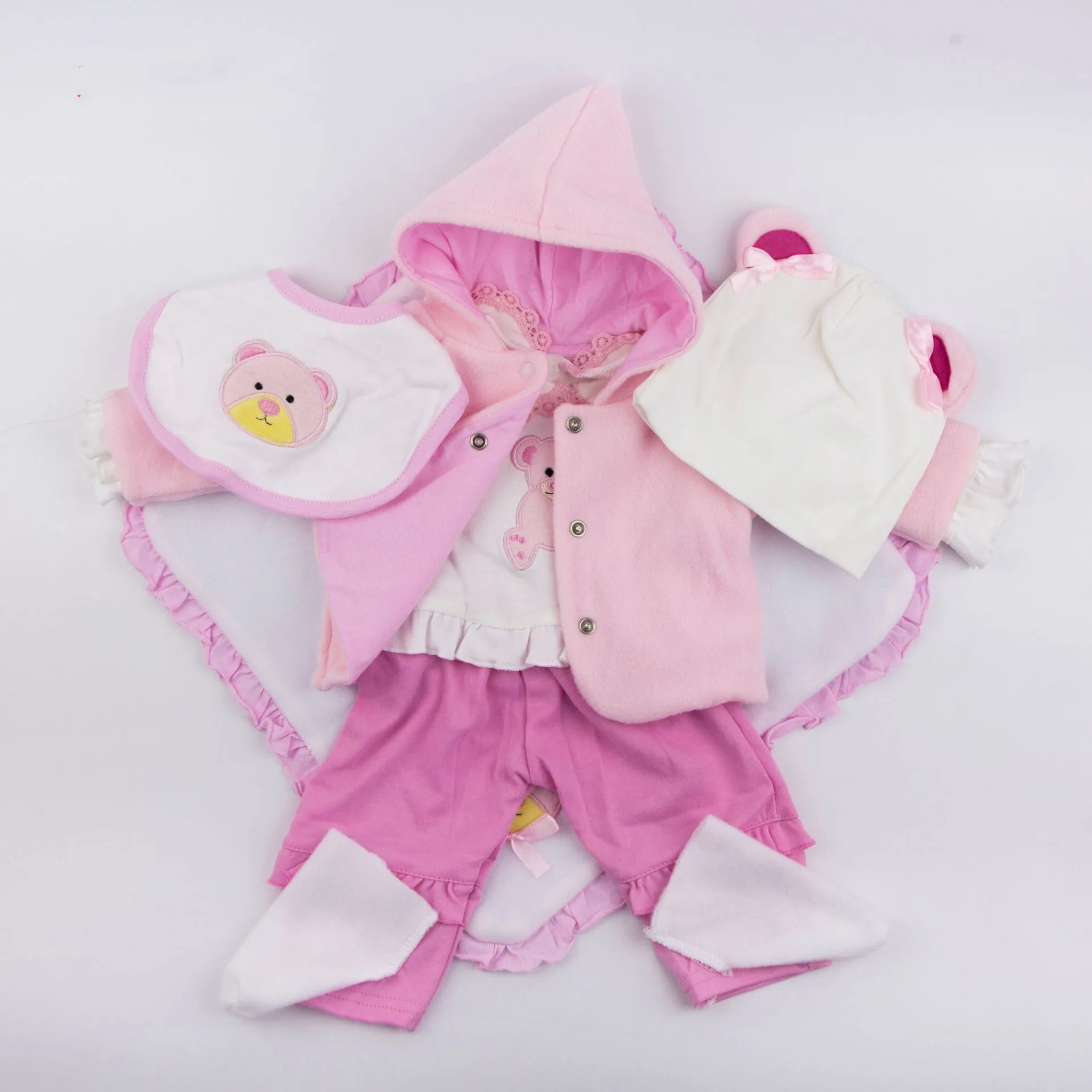 

Popular Clothes Sets For Girls Kids Gift 22-23 Inches Silicone Reborn Baby Doll Toy Handmade Accessories Fashion Clothes Pad