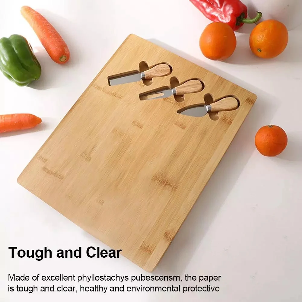 

Cheese Board Set, Charcuterie Boards, Cheese Board, Serving Tray, Charcuttery Meat Platter with 3Pcs Cheese Cutter Knife
