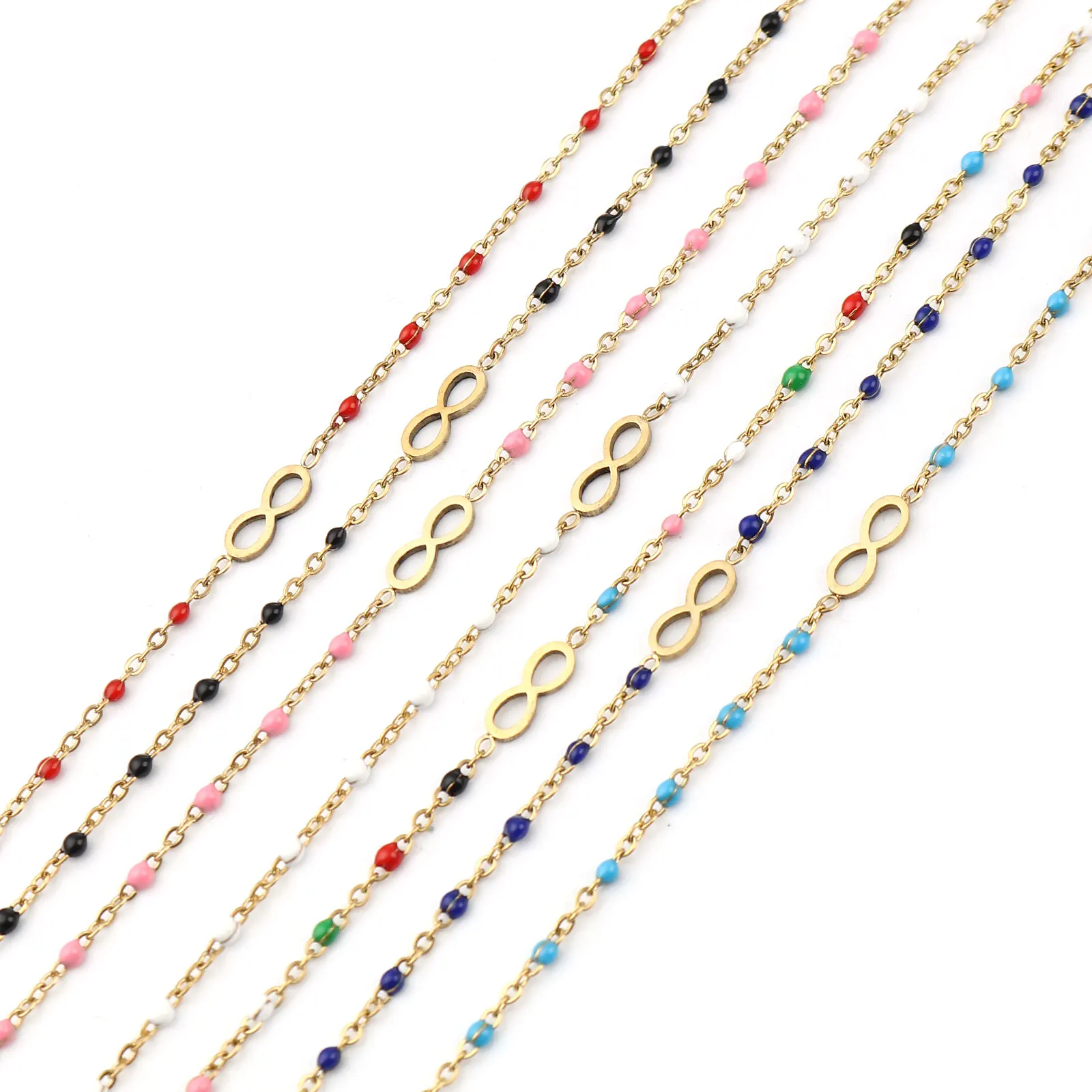 

Fashion Retro Anklet Heart Infinity Gold Color Ankle Bracelet Leg Beads Chains Anklets For Women Ankle Beach Foot Jewelry Gifts