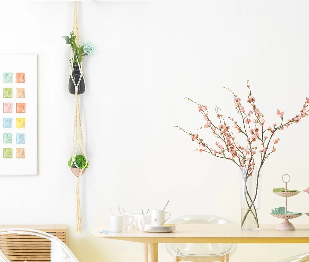 4 шт./компл. Макраме Тканые настенные Висячие богемные домашний геометрический