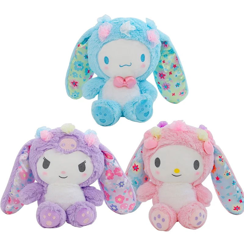

Милая мультяшная плюшевая кукла Sanrio Kuromi Melody Cinnamorol Пасхальная плюшевая кукла подвеска рождественские подарки для детей