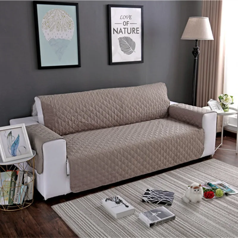 

Waterproof Sofa Cover Removable Pet Dog Kid Mat Armchair Furniture Protector Washable Armrest Couch Covers Slipcovers 1/2/3 Seat