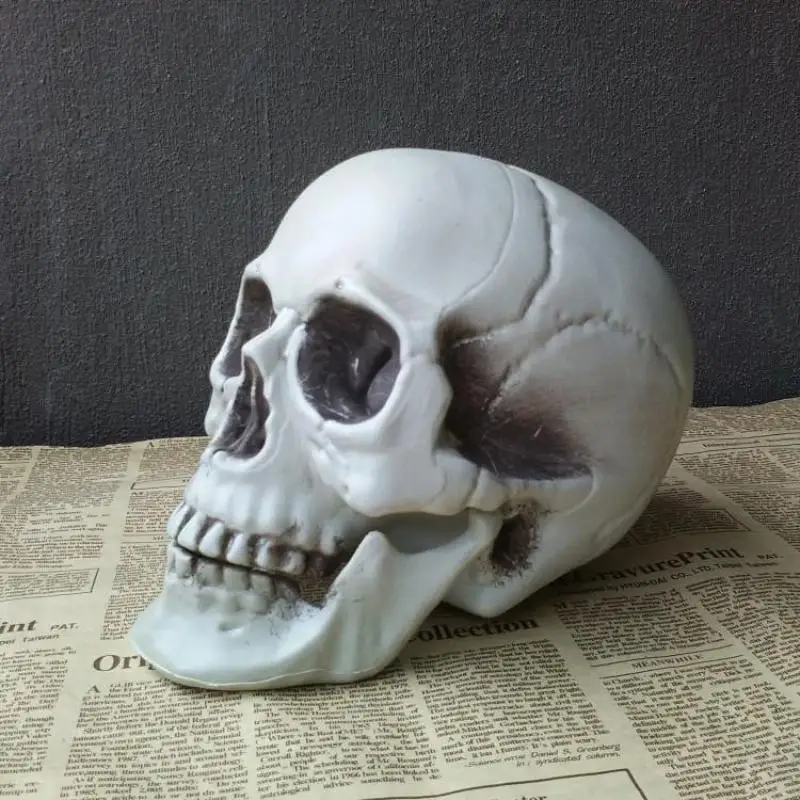 Модель 2019 года страшная версия Имитация человеческого черепа реквизит для