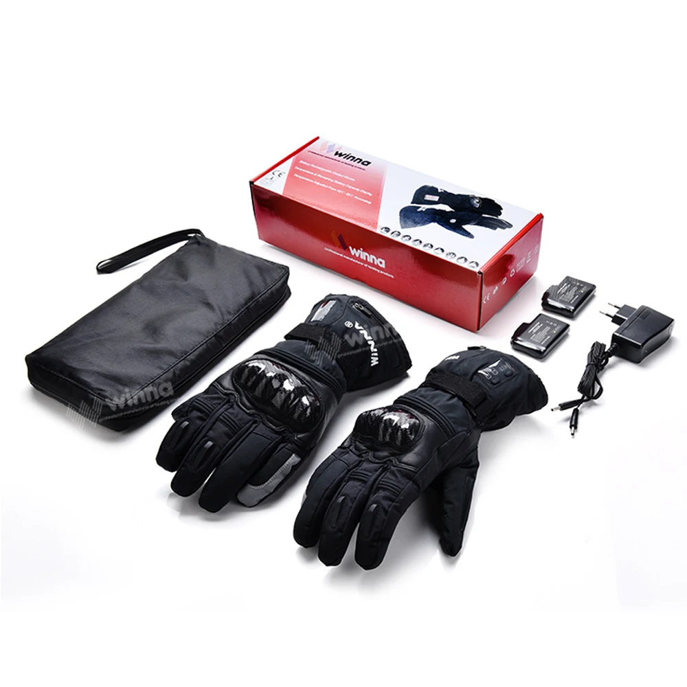 Зимние теплые перчатки с электрическим подогревом и перезаряжаемой батареей 2200