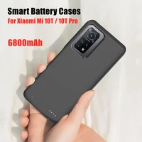 battery charger cases for xiaomi mi 10t pro 5g powerbank case 6800mah slim external charging cover for xiaomi 10t battery case
