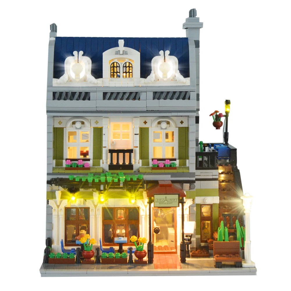 

USB Lighting Parts Building Block Accessories Toys for Paris Restaurant 10243 (Only LED Light, No Block Kit)