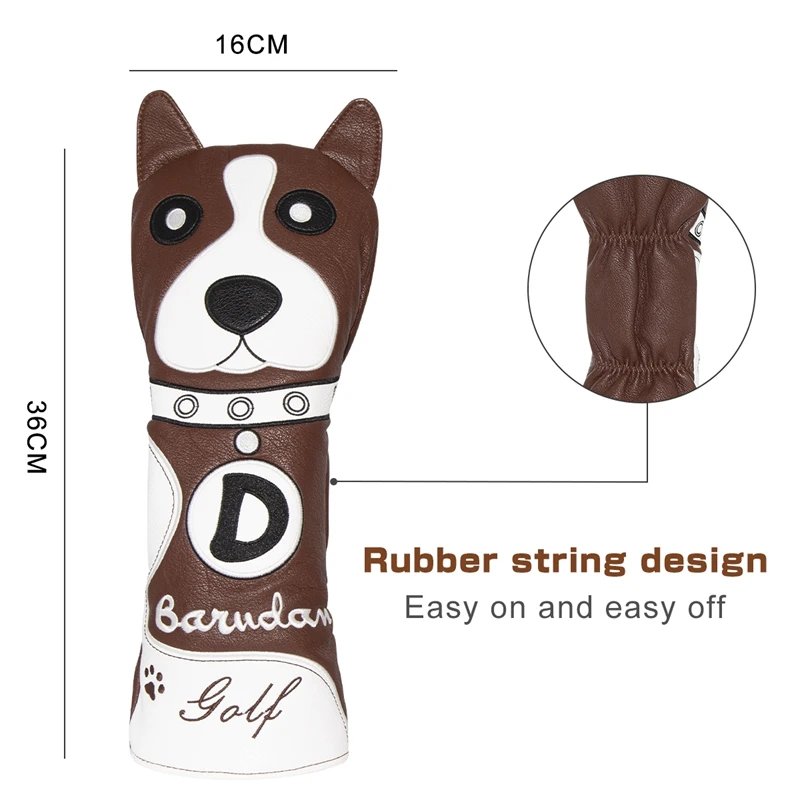 Набор головных уборов для гольф клуба милый коричневый Чехол гольфа Деревянный