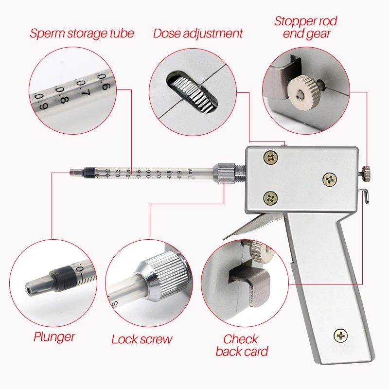 1Set Poultry Chicken Artificial Insemination Gun Continuous Kit Farming Equipments kit | Дом и сад